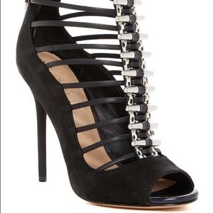 L.A.M.B. Master Cage Peep Toe Sandal